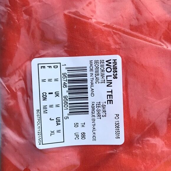 NWT AEROREADY WORKOUT SILICONE PRINT LINEAR LOGO TRAINING TEE - Picture 9 of 9